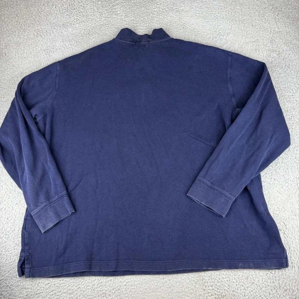 Polo Ralph Lauren Estate Rib 1/4 Zip Casual Pullover Sweater Men's‎ 2Xlt Navy